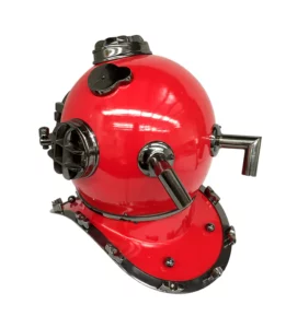 US Navy Mark V Diving Helmet-Red - Image 2