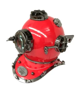 US Navy Mark V Diving Helmet-Red - Image 6